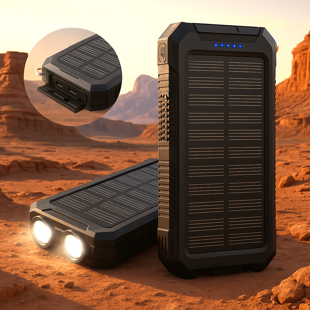 SunTrek - Banque d'alimentation solaire étanche