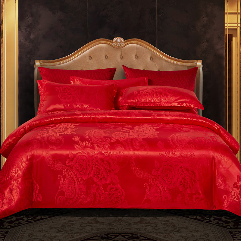 Valora - Ensemble de Housse de Couette en Satin Jacquard de Luxe