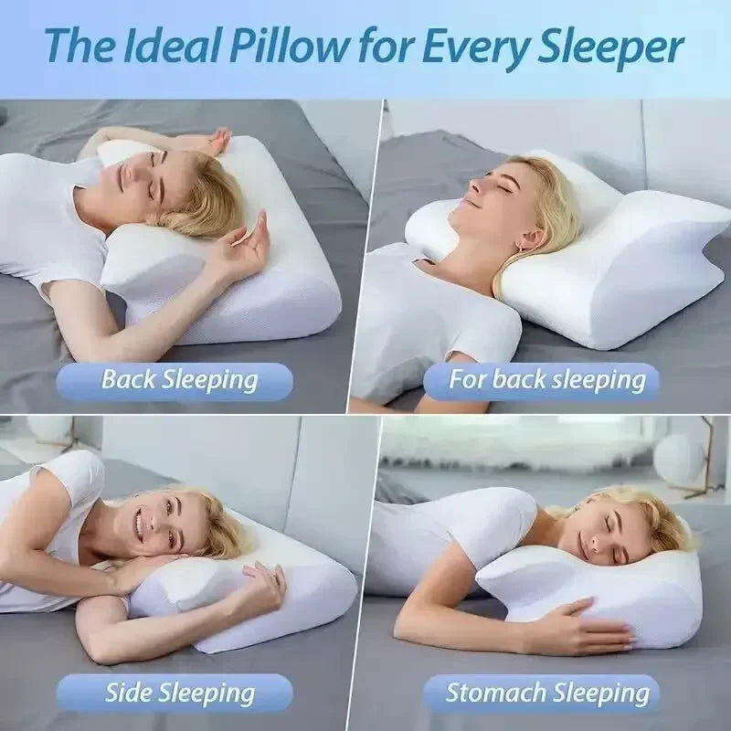SleepRelief - Oreiller ergonomique papillon en mousse mémoire