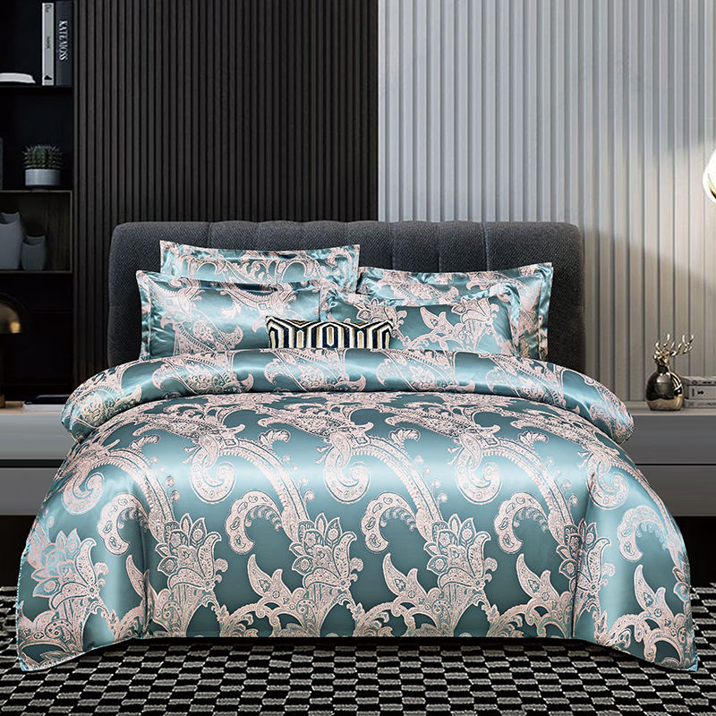 Valora - Ensemble de Housse de Couette en Satin Jacquard de Luxe