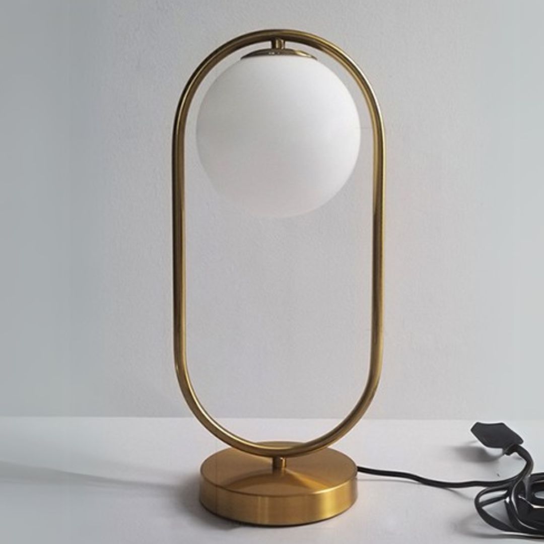 Vilnus - Lampe de Table Moderne à Boule de Verre