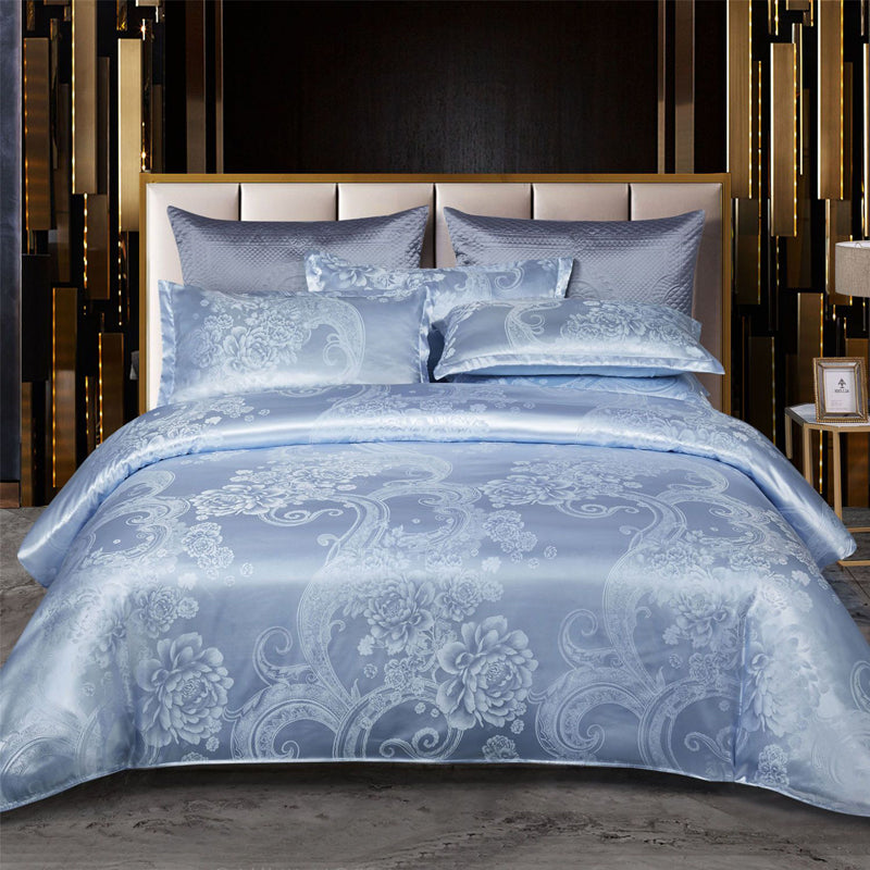 Valora - Ensemble de Housse de Couette en Satin Jacquard de Luxe