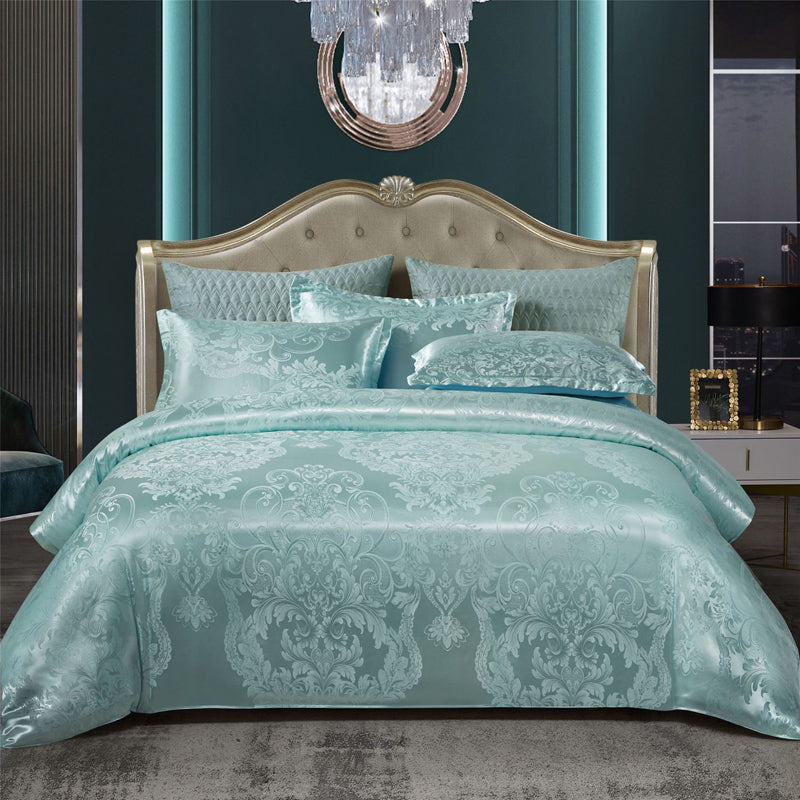 Valora - Ensemble de Housse de Couette en Satin Jacquard de Luxe