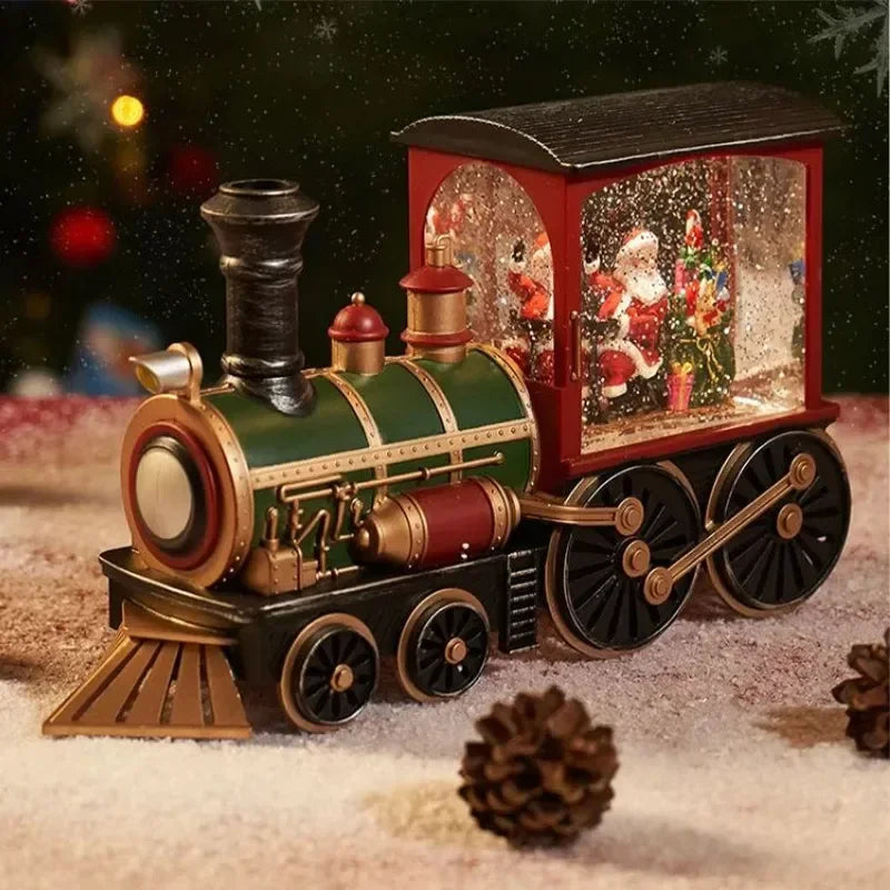 Train de Noël avec effet neige Deluxe