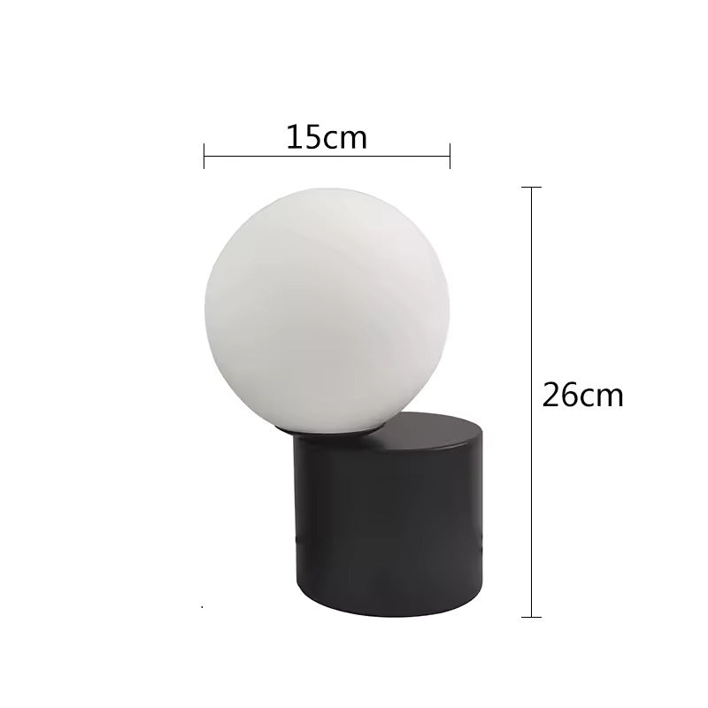 Latus - Lampe de table boule de verre nordique