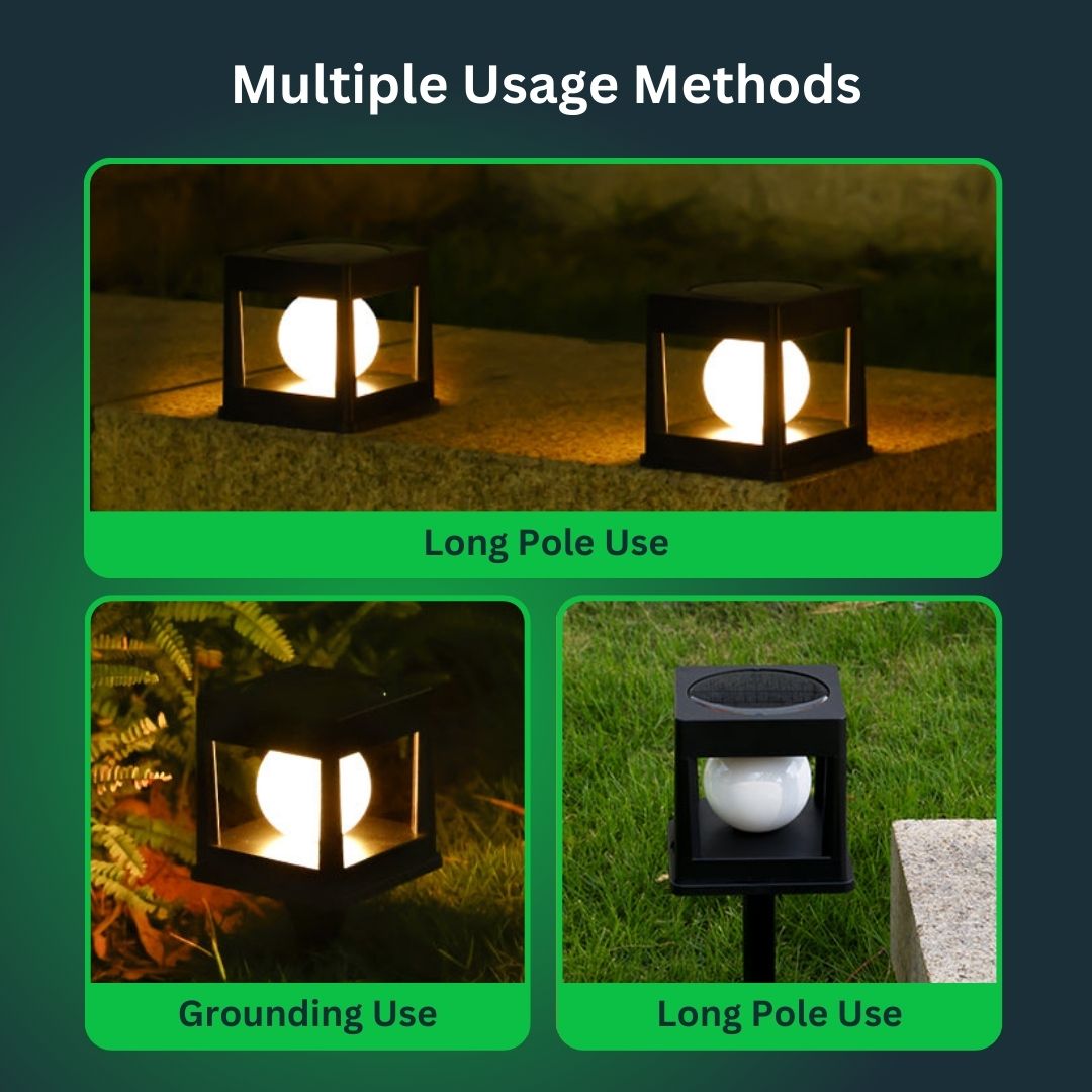 CubeGlow™ - Lampe solaire pour allée