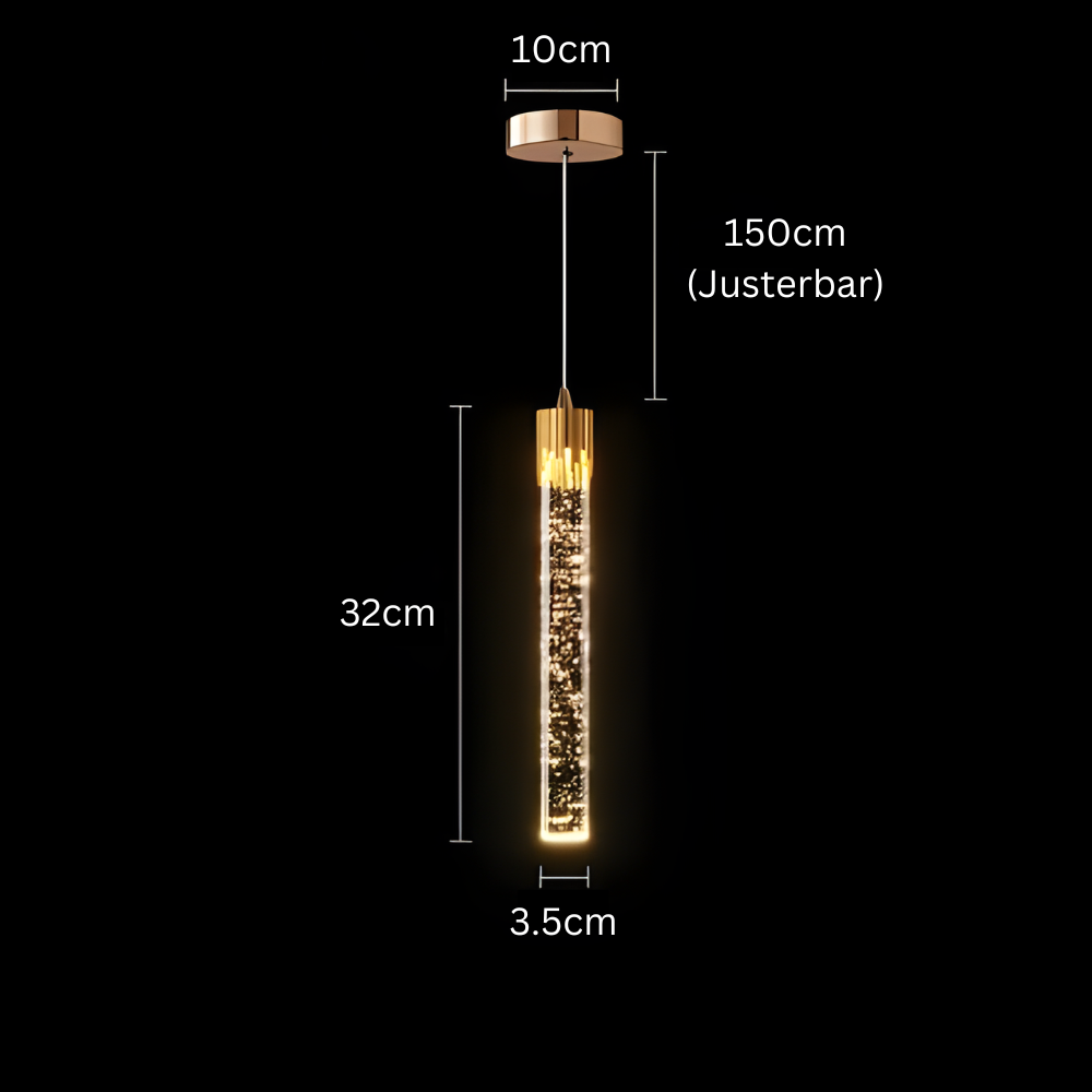 GoldenPegs™ – Suspension en Verre à Éclat Intemporel