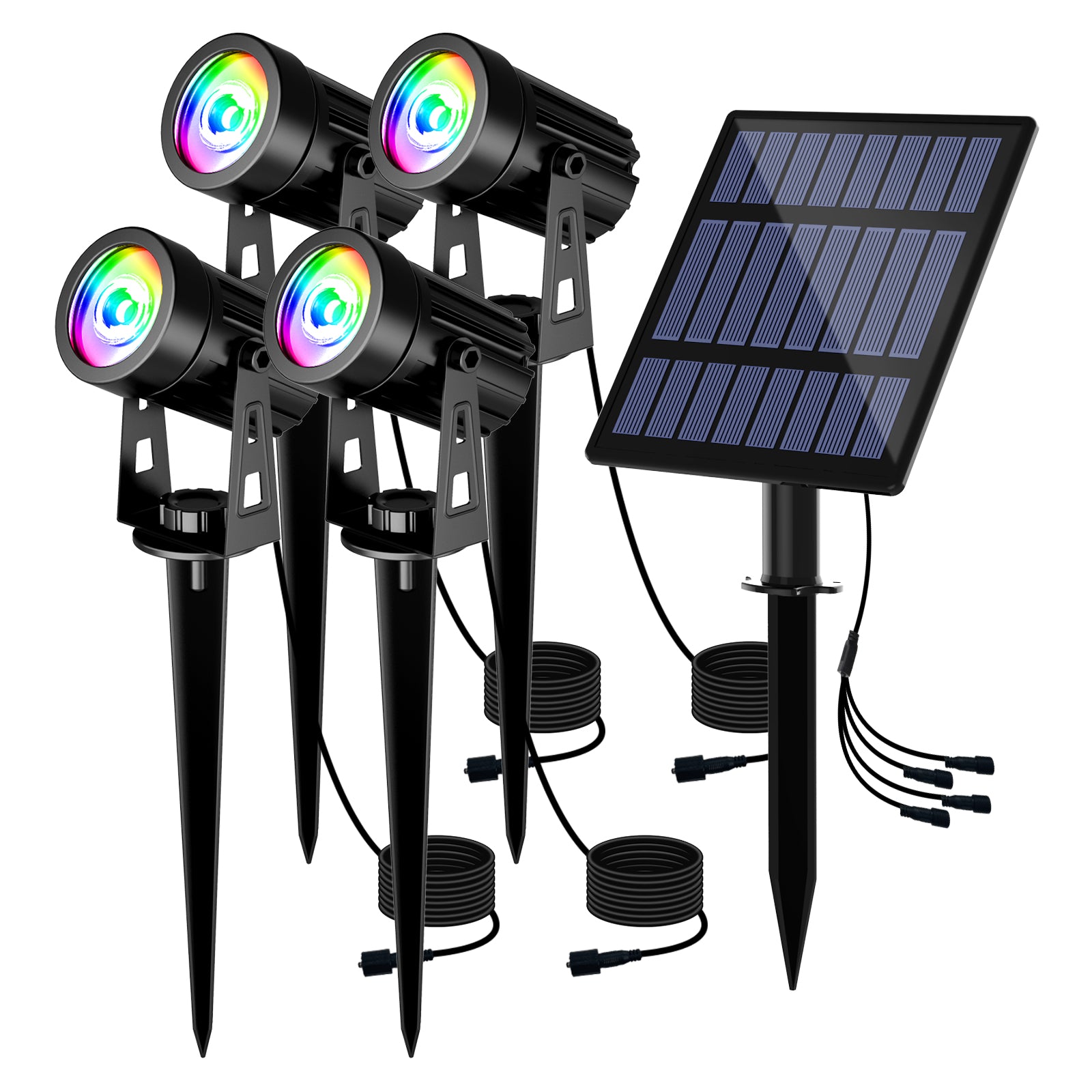 ColorSplash™- Projecteurs solaires RVB pour l'extérieur