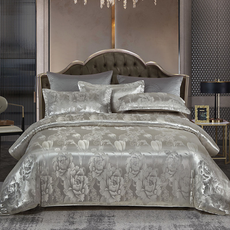 Valora - Ensemble de Housse de Couette en Satin Jacquard de Luxe