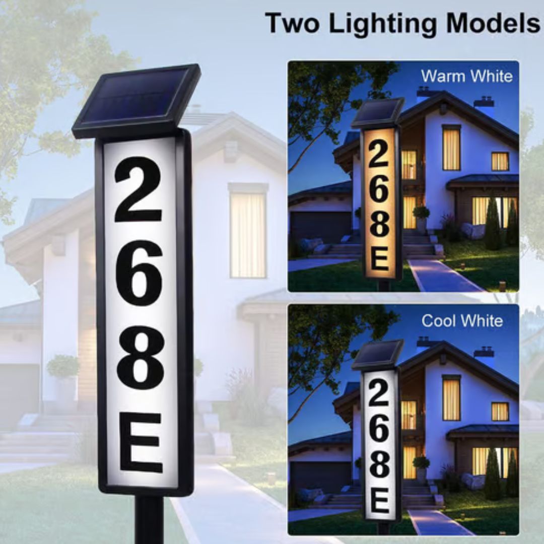 SunMark - Panneau d'adresse solaire