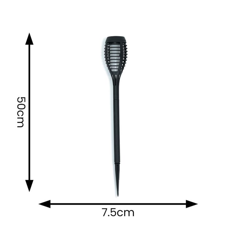 FlameGlow Stakes – Lot de 6 Torches Solaires