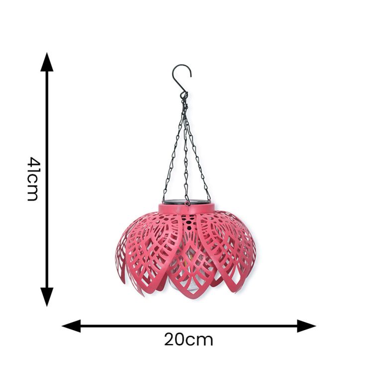 BloomGlow Suspension Solaire Corail