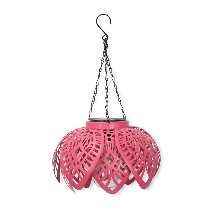 BloomGlow Suspension Solaire Corail