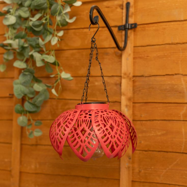 BloomGlow Suspension Solaire Corail