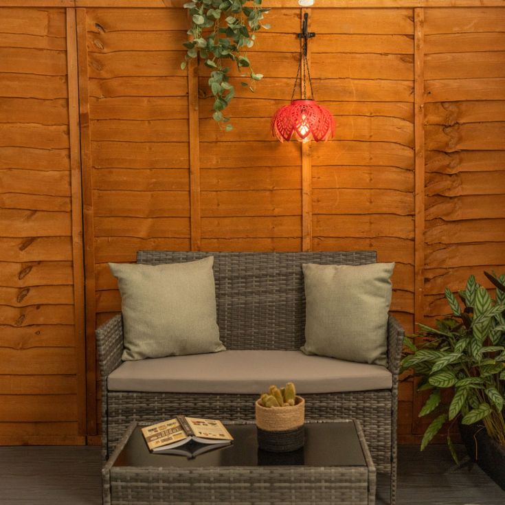 BloomGlow Suspension Solaire Corail