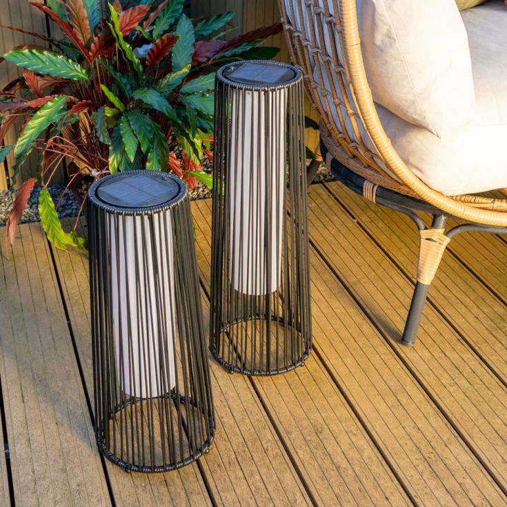 Lampadaire Solaro en rotin