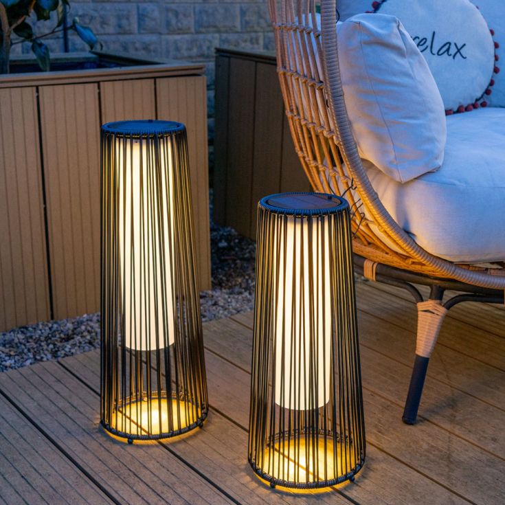 Lampadaire Solaro en rotin
