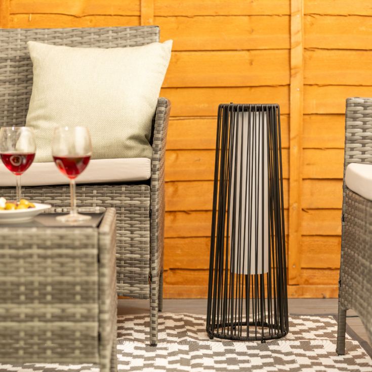 Lampadaire Solaro en rotin