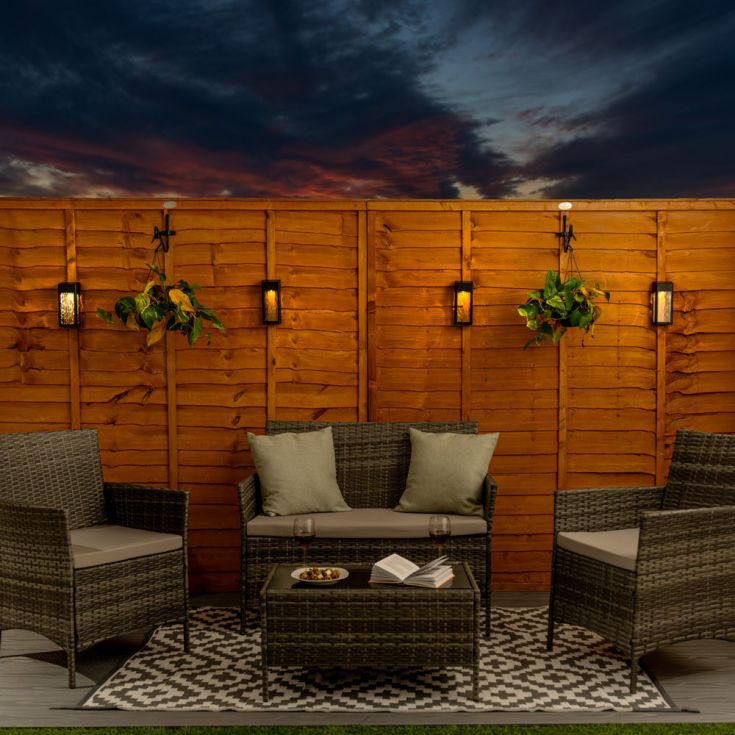 SolarFlare 4 pcs Lampe de Jardin