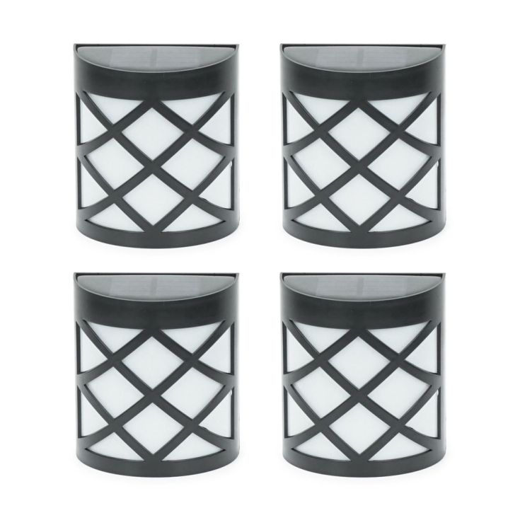 Noctura - Lampes solaires pour murs et clôtures (4 pièces)