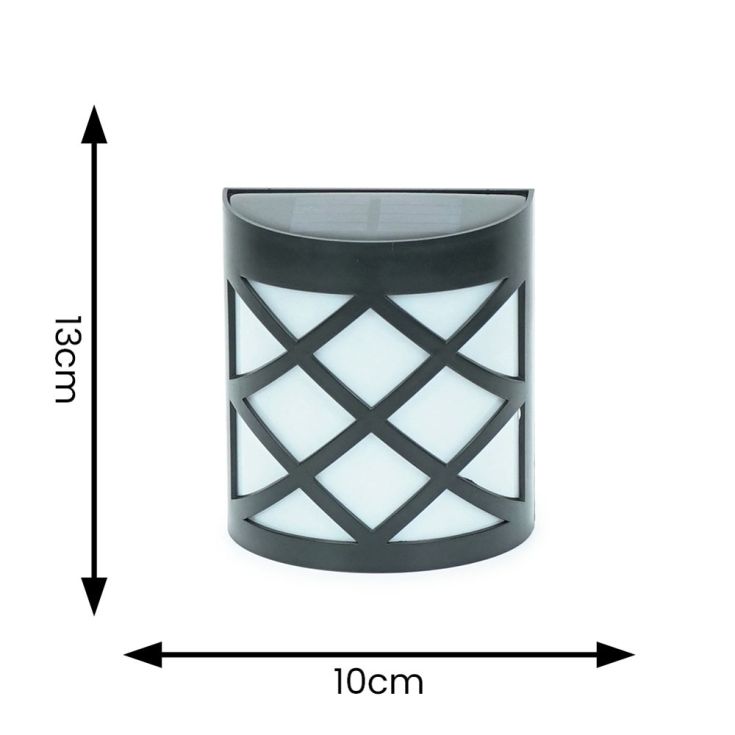 Noctura - Lampes solaires pour murs et clôtures (4 pièces)
