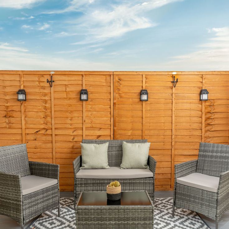 Lanternes Solaires NightGlint avec Détecteur – Lot de 4