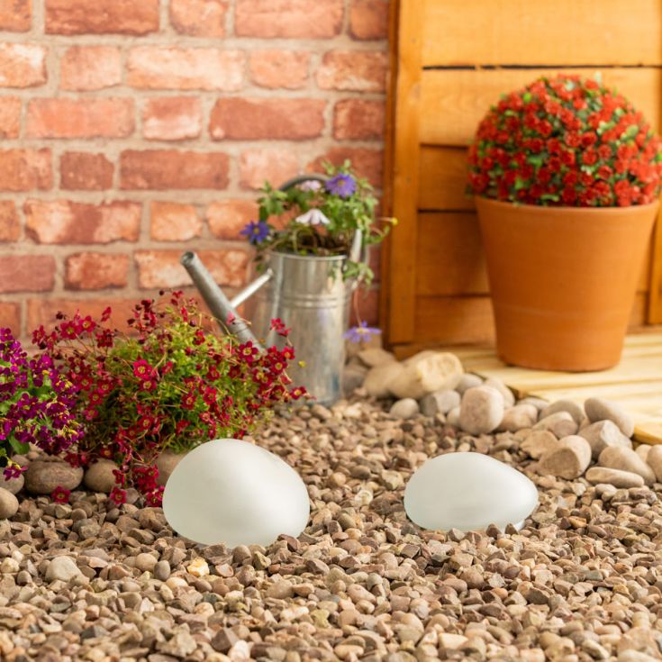 GlowPebble Galets Solaires Déco x2