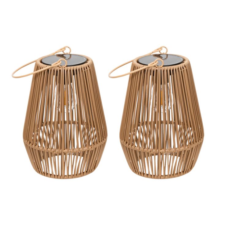 SolBamboo Lanternes Solaires – Lot de 2