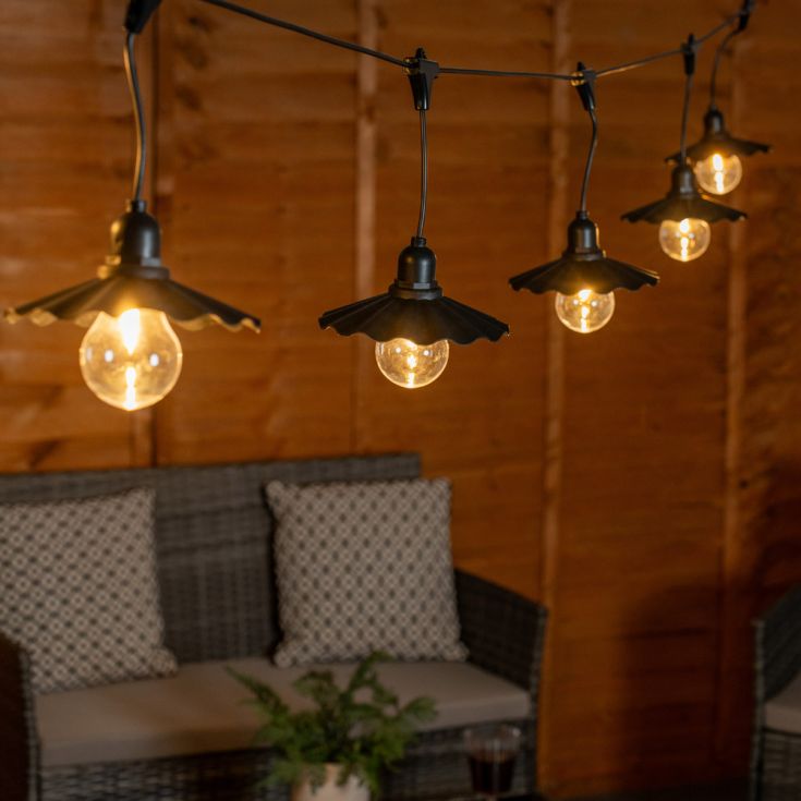 GlowDrape Guirlande Noire à Plis avec Minuterie