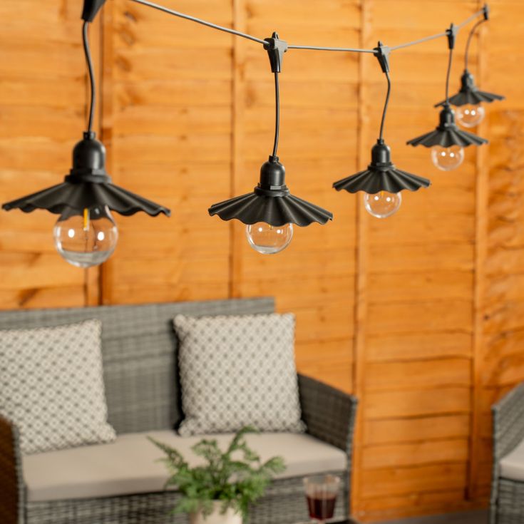 GlowDrape Guirlande Noire à Plis avec Minuterie