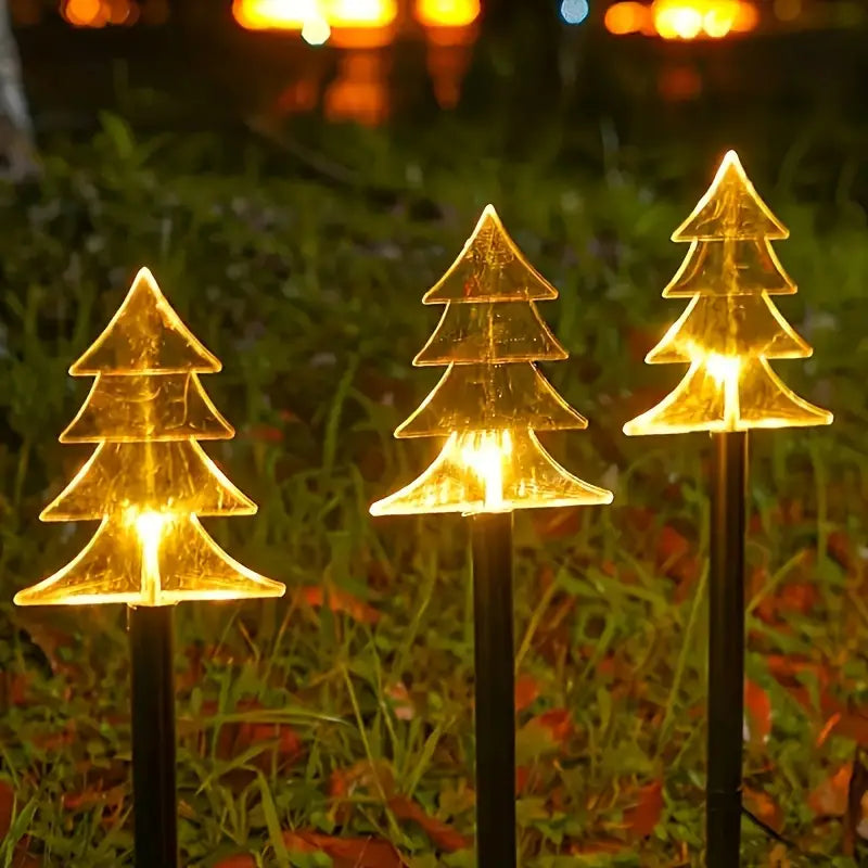 Lot de 5 lampes solaires pour allées d'hiver