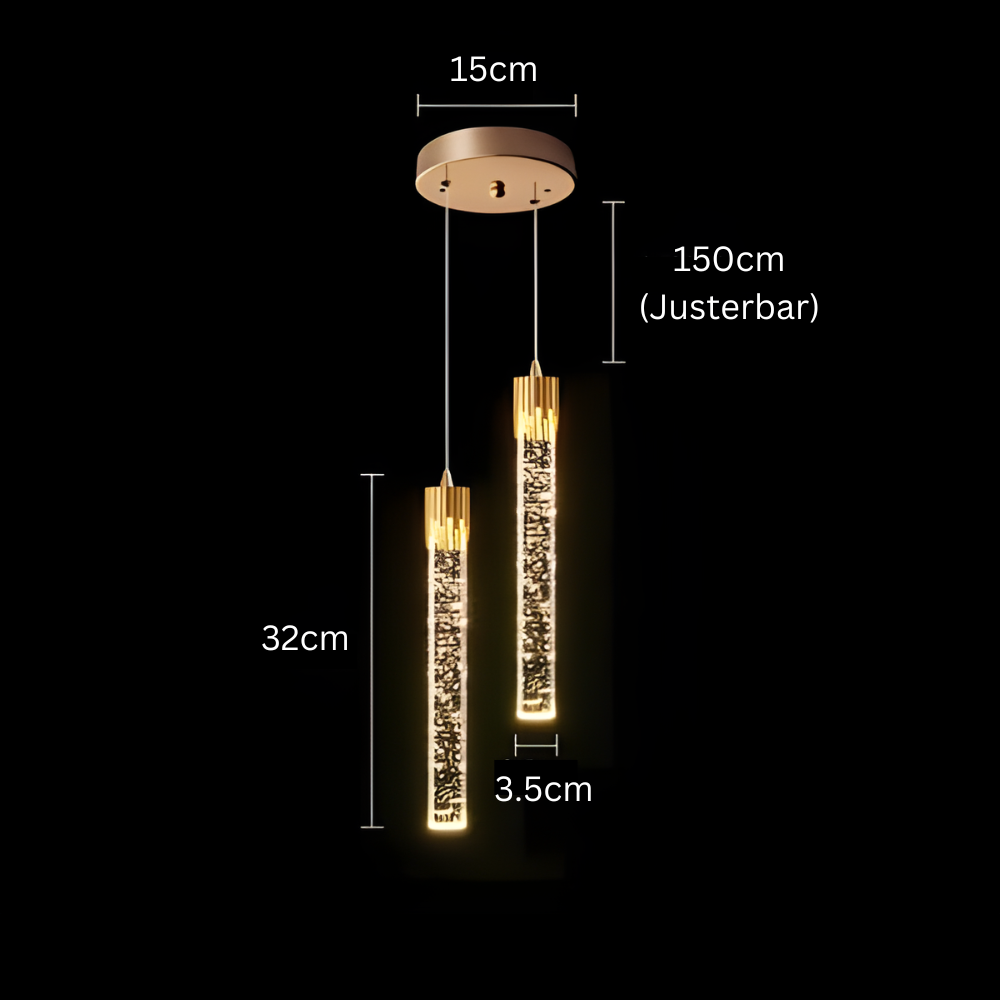 GoldenPegs™ – Suspension en Verre à Éclat Intemporel (Vente de liquidation)