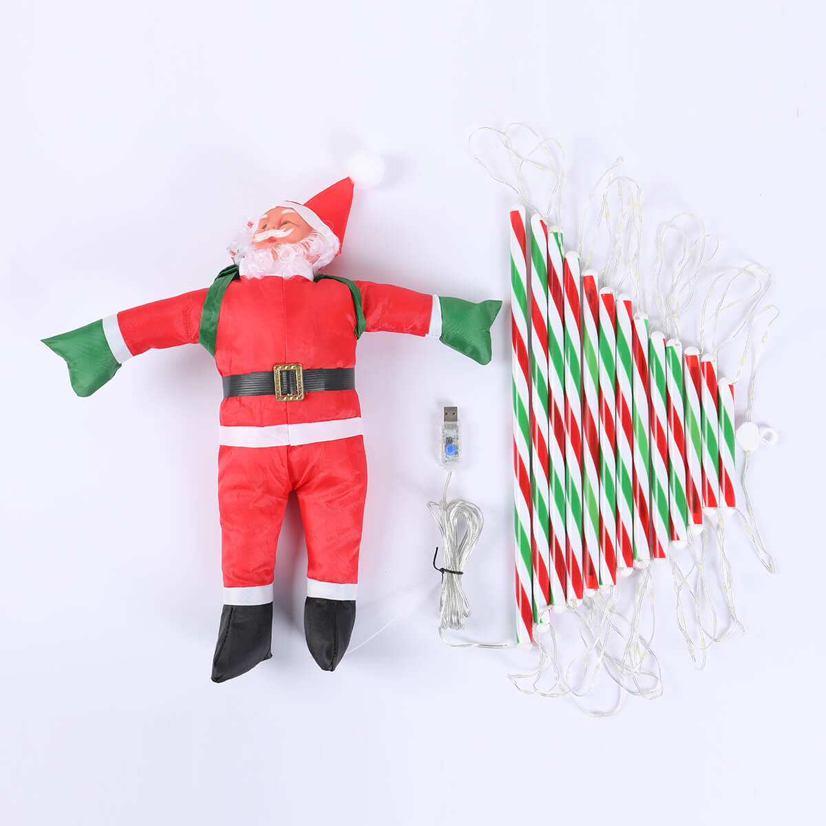 3M Père Noël grimpant sur une échelle Décoration de Noël (Vente de liquidation)