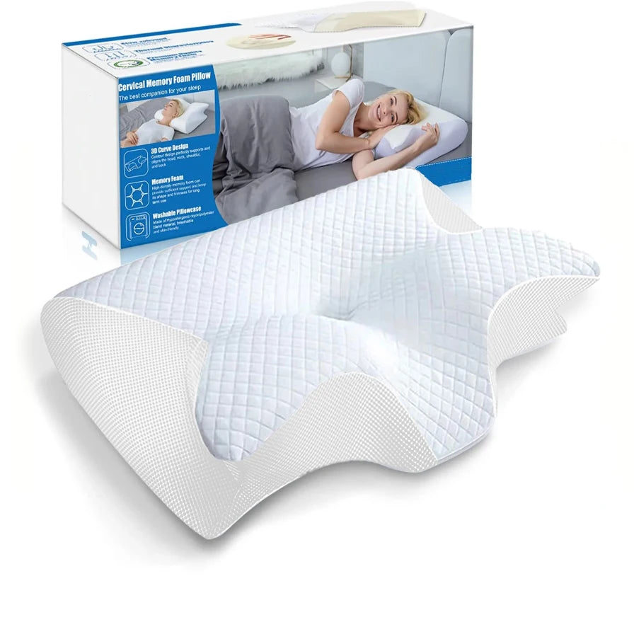 SleepRelief - Oreiller ergonomique papillon en mousse mémoire