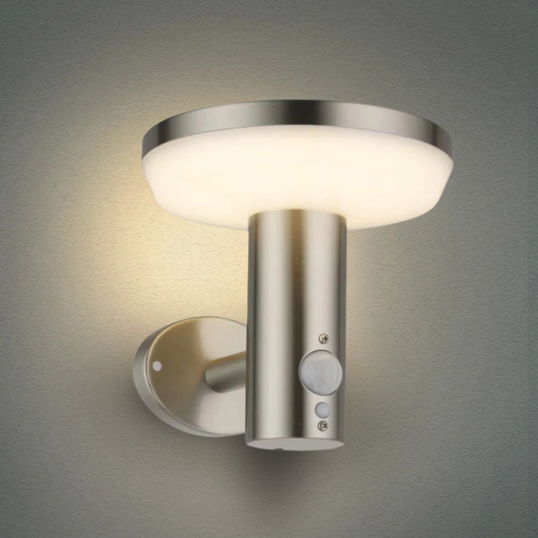 Stelia – Applique Solaire en Acier Inoxydable