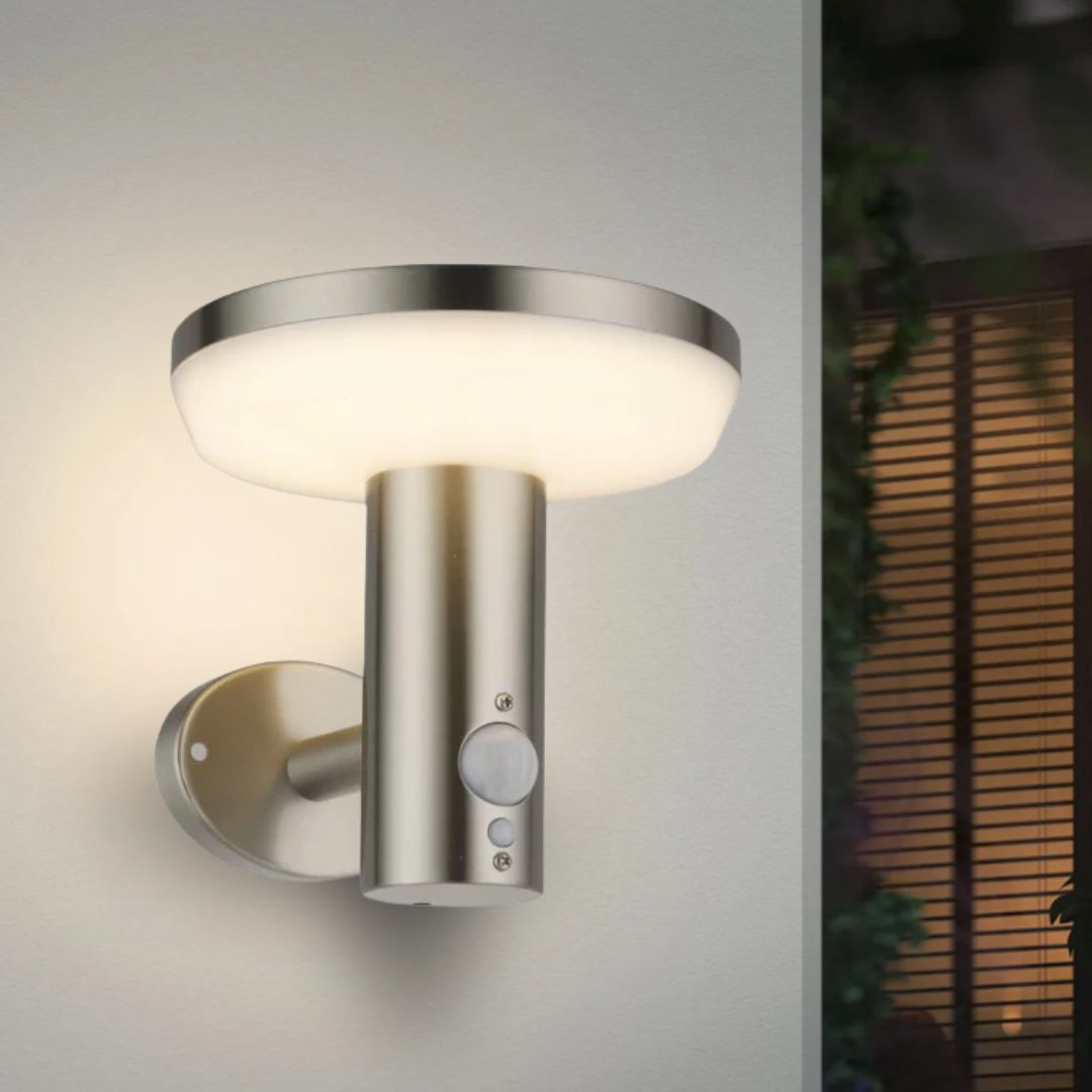 Stelia – Applique Solaire en Acier Inoxydable