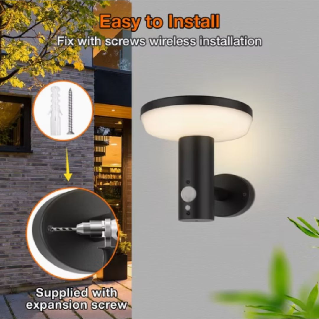 Stelia – Applique Solaire en Acier Inoxydable