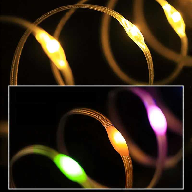 LuminTrail™ - Guirlande lumineuse solaire portable 2-en-1
