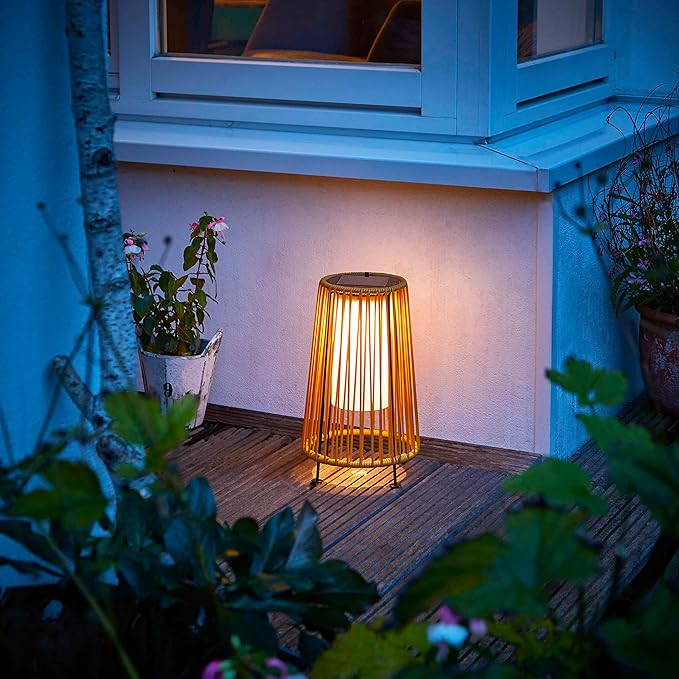 Lampadaire Solaro en rotin