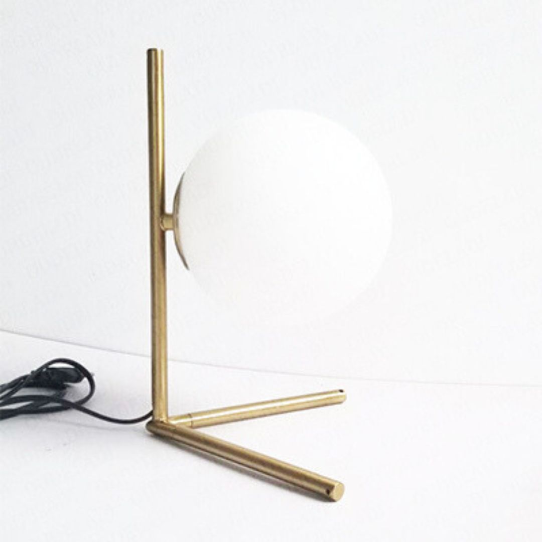 Vilnus - Lampe de Table Moderne à Boule de Verre