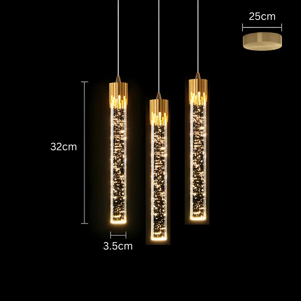 GoldenPegs™ – Suspension en Verre à Éclat Intemporel (Vente de liquidation)