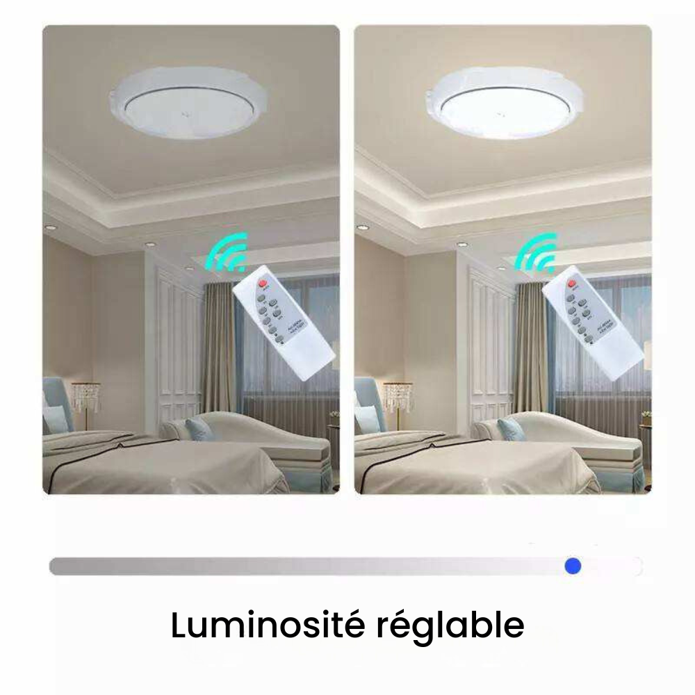 Plafonnier solaire intérieur/extérieur avec télécommande
