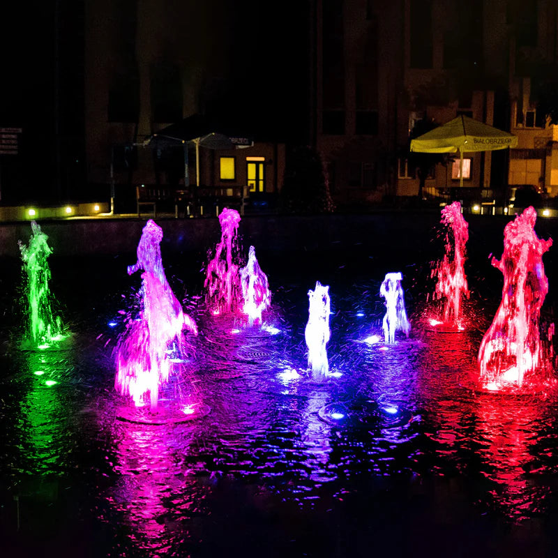 ColorWave™ - Lampes solaires RVB pour bassins et piscines