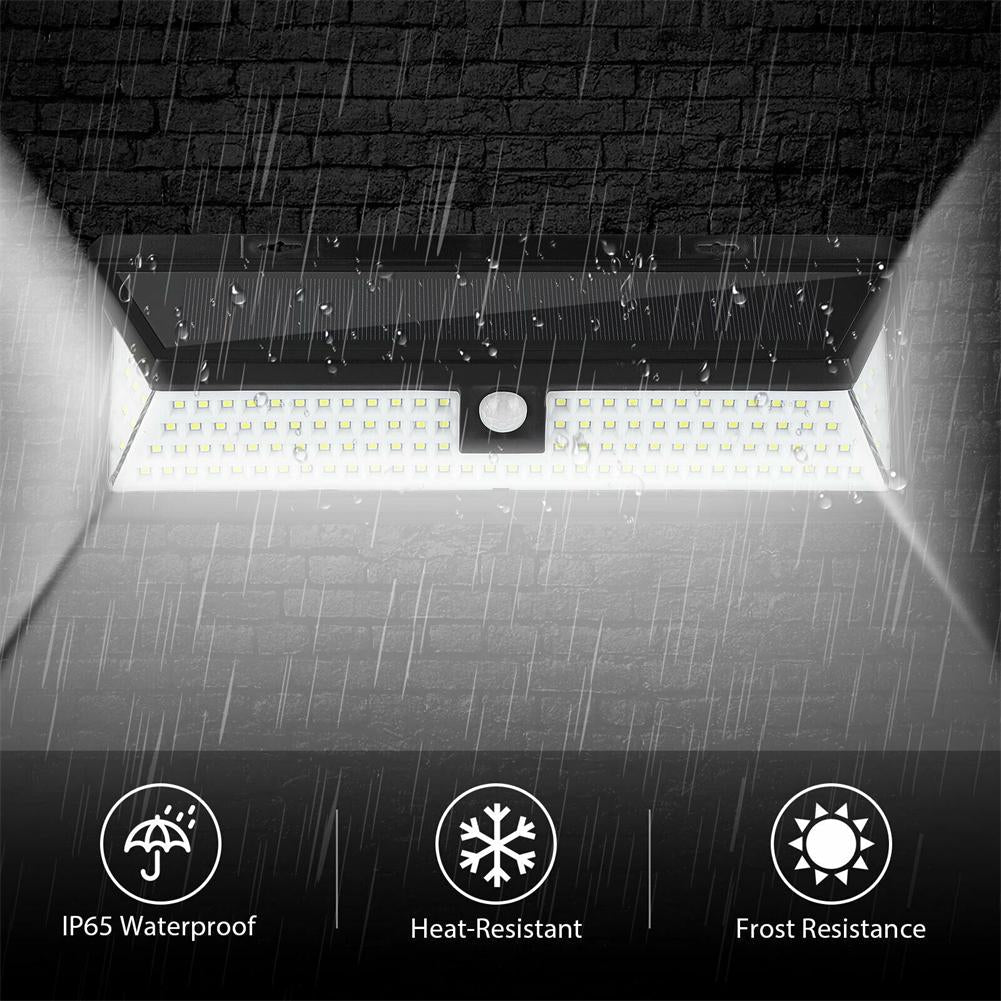 Lampe de clôture solaire à 118 LED avec 1 000 lumens