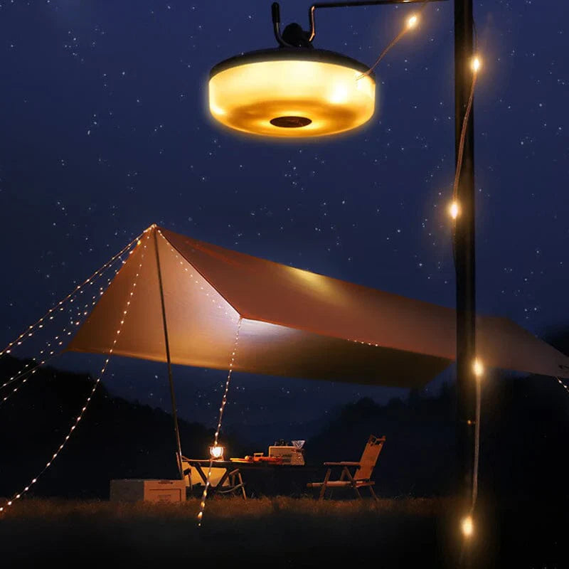 LuminTrail™ - Guirlande lumineuse solaire portable 2-en-1