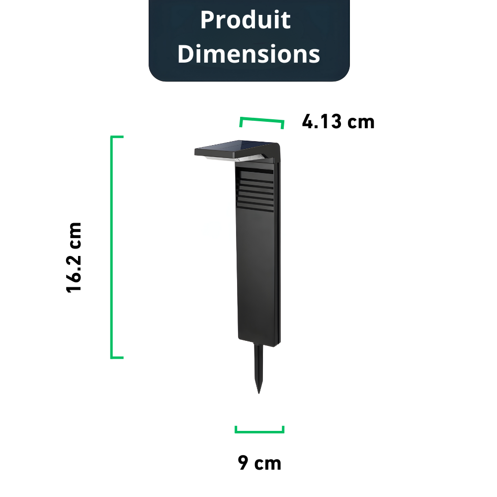 Opulent Bollard™ – Borne Lumineuse Solaire Design et Innovante pour Jardin ou Allée