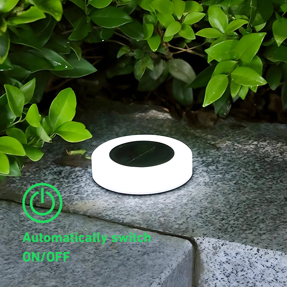 SolarGlow – Spots Solaires LED Plats pour le Sol