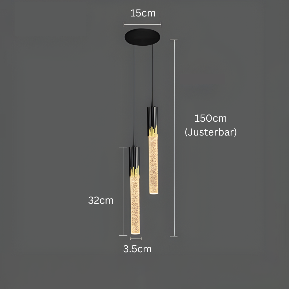 GoldenPegs™ – Suspension en Verre à Éclat Intemporel