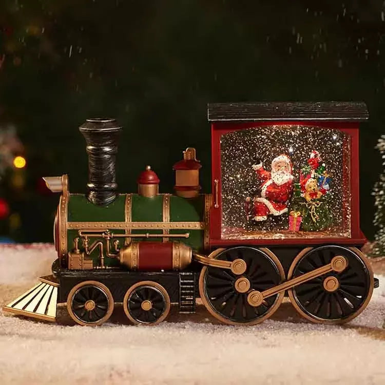 Train de Noël avec effet neige Deluxe
