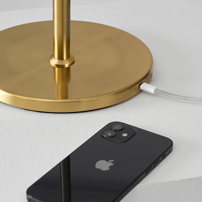 Mandoria - Lampe de Table Boule en Verre Nordique